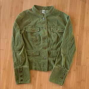Apple green corduroy jacket Garnet Hill
